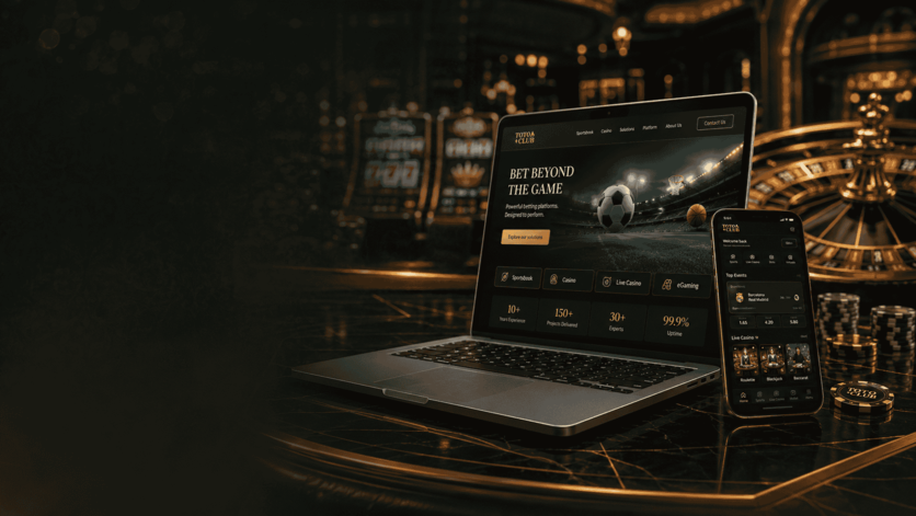 TotoClub casino floor with premium slot machines and branding